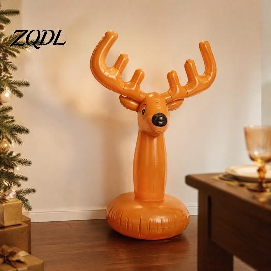 Christmas Decorations for Home Inflatable Reindeer Antler Ring Toss Game, Themed Party Favors Kids Props, Indoor Outdoor Holiday Fun Adults Activities