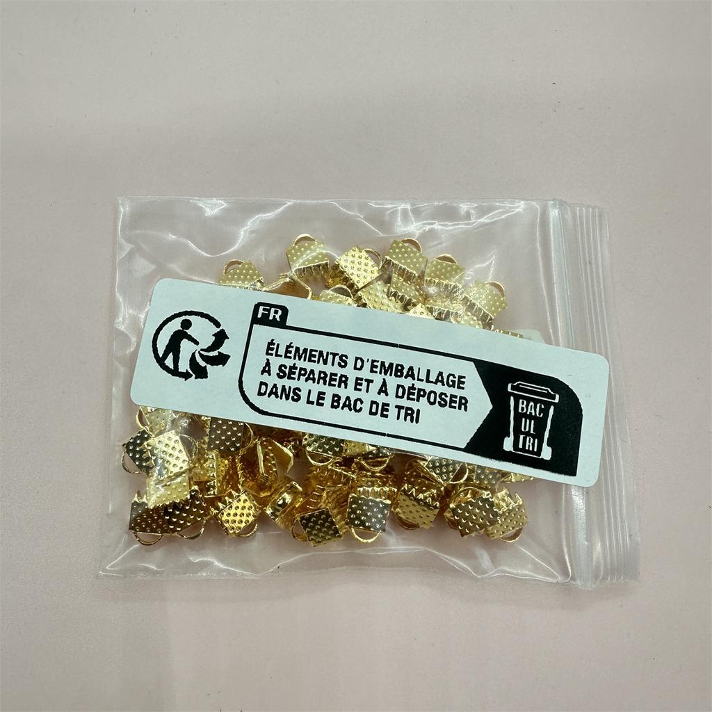 Simplicity Cord Crimp Ends 6/8/10mm Necklace Bracelet Findings High-quality Accessories Metal Handmade Crat For Jewelry Making