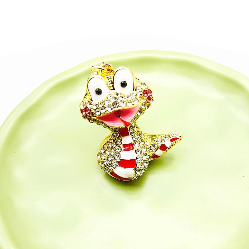 Креативные милые мультяшные бриллиантовые гвоздики капельное масло зодиак змея сплав животные сумки подвески аксессуары креативные подарки