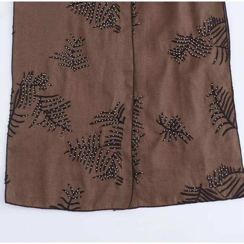 Модная вышитая майка для женщин в стиле ретро с круглым вырезом без рукавов с поясом длинный жилет лето осень уличные женские жилеты