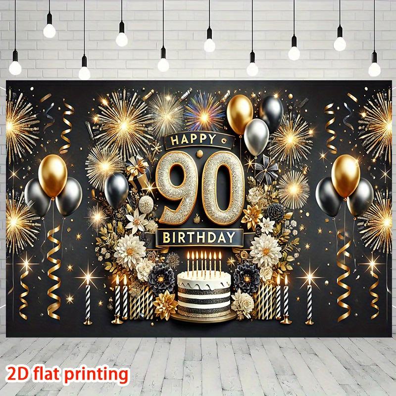 Плоскость 2D, баннер на 90-летие, семейные встречи, праздничные украшения, мероприятия в помещении и на улице