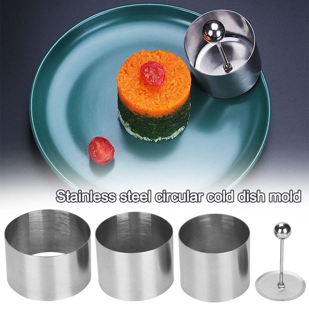 Non Stick Cake Mousse Ring Stainless Steel Cold Dish Molds Tools Gifts Food Mold