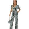 AX Paris Womens/Ladies Geometric Pattern Belted Jumpsuit