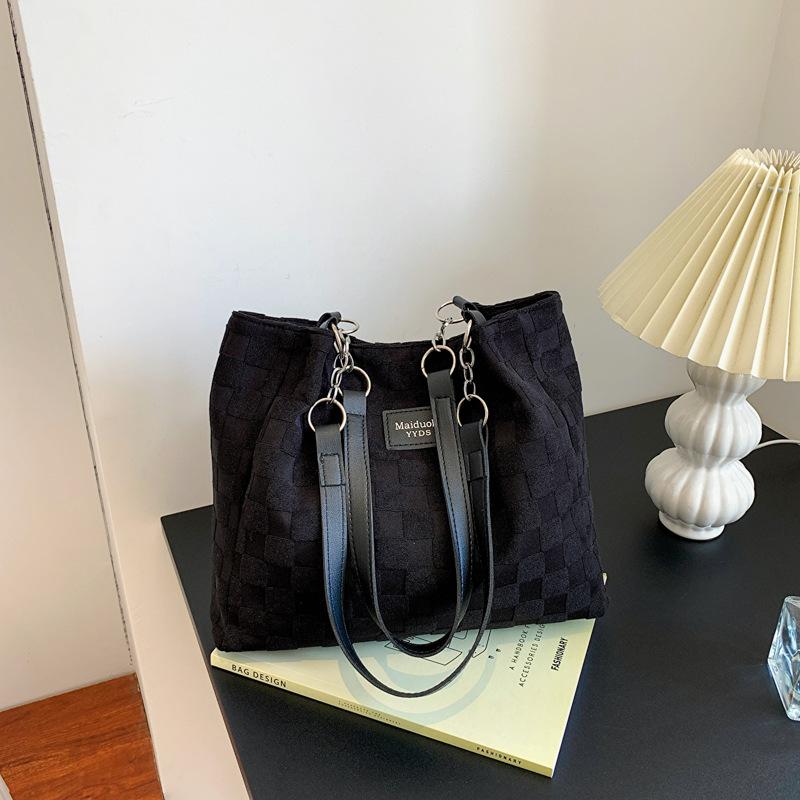 Модная и стильная женская сумка через плечо, холщовая сумка, женская вместительная, простая студенческая сумка для поездок на работу