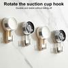 Suction Cup Hook Double Head/One Head Storage Hook No Drilling Wall Mounted Hook for Bathroom Kitchen Storage