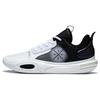 Li Ning All City 11 Fabric Synthetic Leather Shock Absorption Non-Slip Wear-Resistant Low-Top Basketball Shoes Men Sneaker White Black ABAT031-4