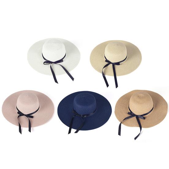 Women Straw Hat Wide Brim Lace-up Lightweight Quick-Drying Hat Hiking Sun Protection Hat Walking Neck
