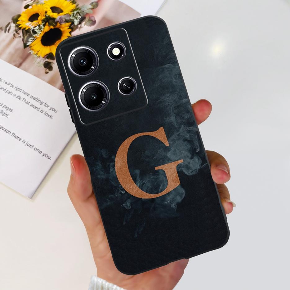 Чехол для Infinix Note 30i X6716 Роскошная задняя крышка с буквами Мягкий силиконовый чехол для телефона для Infinix Note 30 Pro Note30 Note30i Бампер