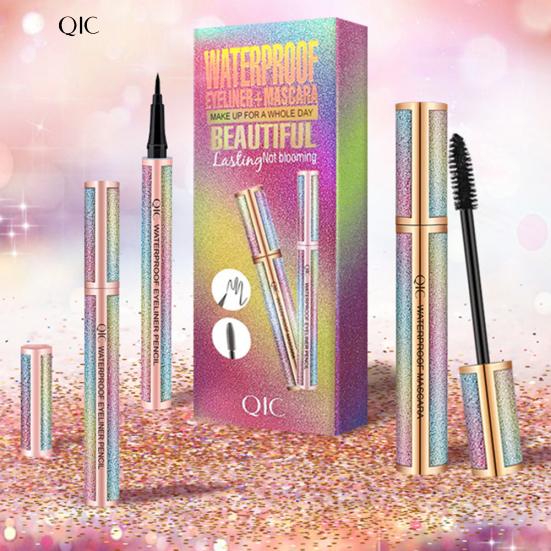 Водостойкая тушь для ресниц QIC «Звездное небо», набор ручек-подводок для глаз, устойчивая к поту, не размазывающаяся косметика