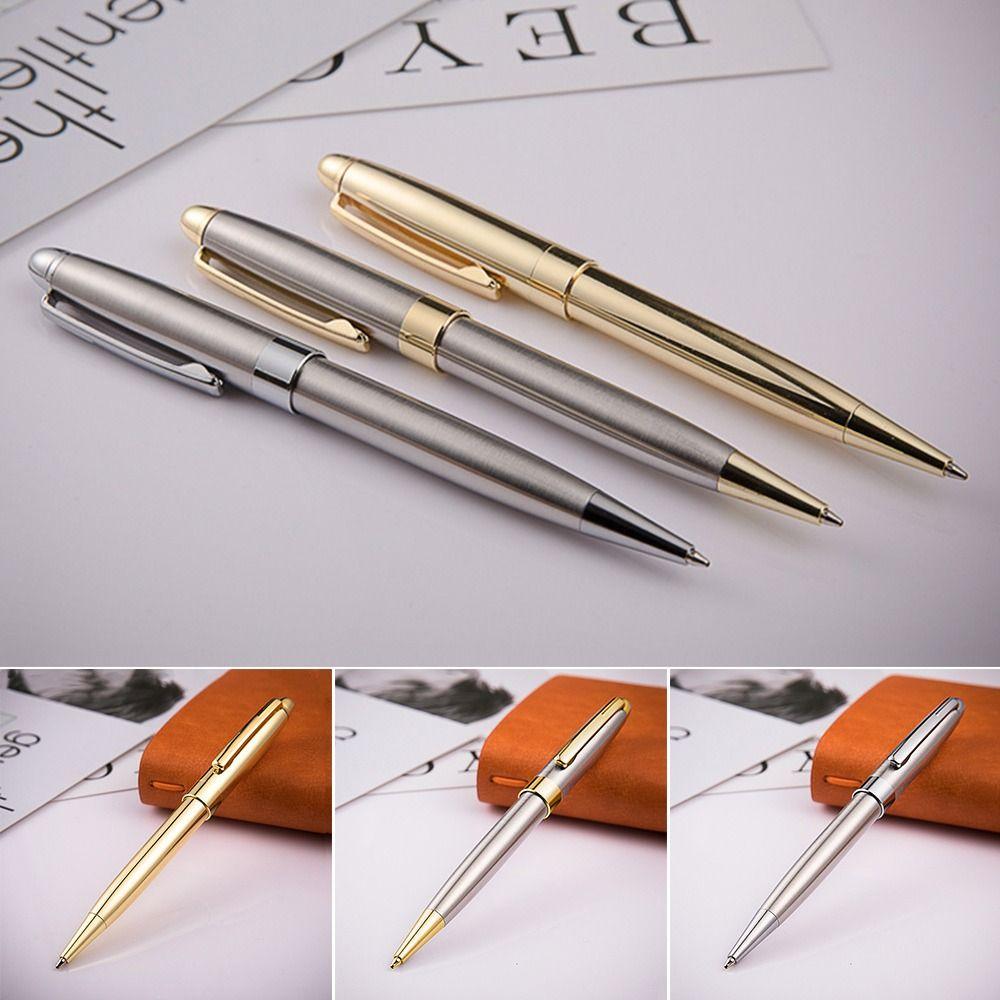 2PCS Metal Ballpoint Pen Students Gift Writing Tools Creative Signature Pen  School&Office