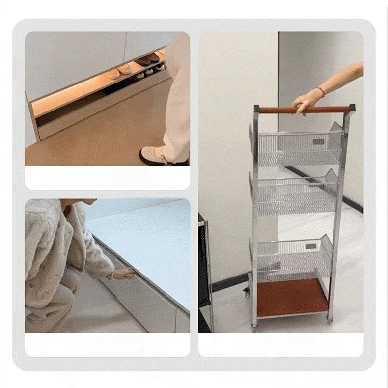 4pcs Shoe cabinet casters swivel wheels hand truck directional wheels silent directional mini self-adhesive no-drilling required