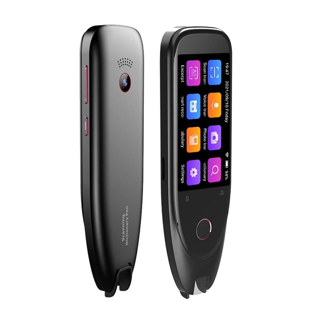 Ручка-сканер для перевода Высокая точность Поддержка 112 языков Портативная ручка-переводчик для учебы, работы, жизни Черная