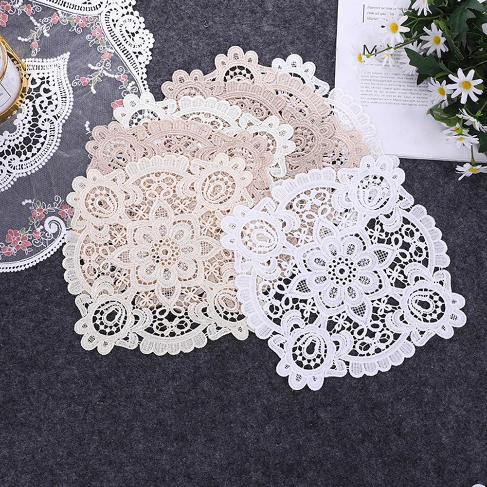 Round Lace Doilies Crochet Round Lace Placemat Napkin Placemat Cup Dish Coaster Cloth Tablemat Gifts