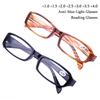 Reading Glasses Men Women Rectangle Frame Clear Lens Eyeglasses Presbyopic Ultralight Diopter Men Sight 1.0 To 4.0