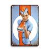 Vintage Decor Shabby Chic Metal Tin Signs Gulf Esso Agip Man Cave Wall Decoraion Motor Oil Garage Wall Stickers Gas Decor Pla