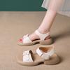 Fashion 2024 New Large Thick Sole Fairy Style Sandals Fashion Versatile Flat Bottom Comfortable Women's Sandals