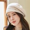 Женская осенне-зимняя удобная теплая вязаная шапка Pure Color Temperament Stacked Hat
