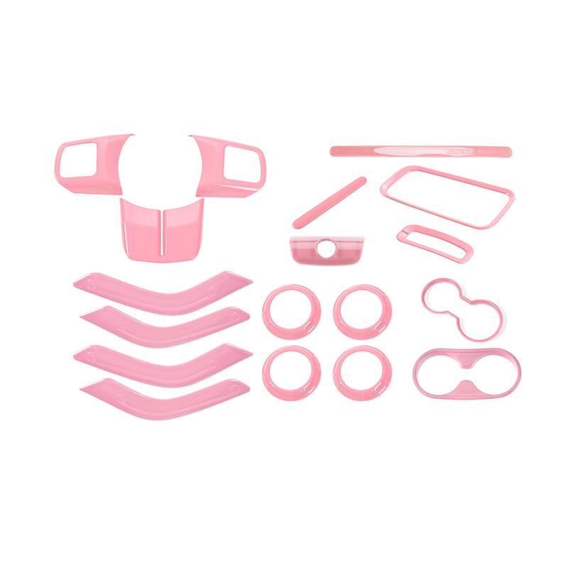 SHINEKA ABS украшение интерьера автомобиля, наклейки, полный комплект отделки, 2/4 дверные аксессуары для Jeep Wrangler JK JKU