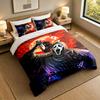 3Pcs Bedding SetScream Ghostface Soft Bed Sheet and Two Pillowcases Home Bedroom Decor