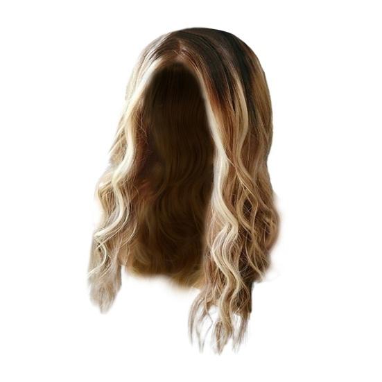 Женский парик, высокотемпературная проволока, вьющийся длинный парик, модный естественный вид, женский парик с градиентом волос для наряда