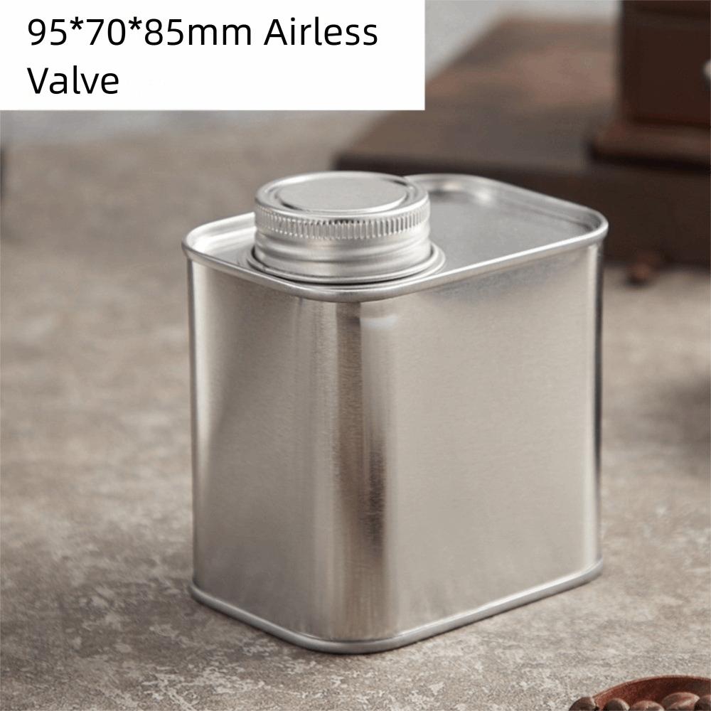 Large-capacity Coffee Bean Storage Box Square Storage Iron Can New Coffee Sealed Cans