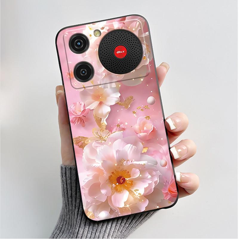Для Nubia Music Case Z2353 Бабочки Цветы Силиконовый Чехол для Телефона Для ZTE Nubia Music Funda Защита Ударопрочный Бампер Оболочка