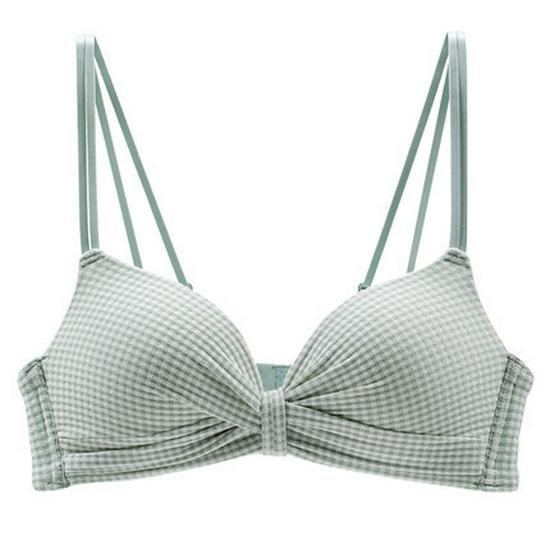 Cross Back Push-Up Bra for Young Women - Seamless, Wire-Free, and Thickened for Small Busts