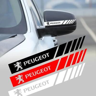 Для Peugeot 2 шт. Автомобильный стайлинг Наклейки-декали на зеркало заднего вида Автомобильный стайлинг для Peugeot 5008 4008 3008 207 308 408 307 508 GT Авто A
