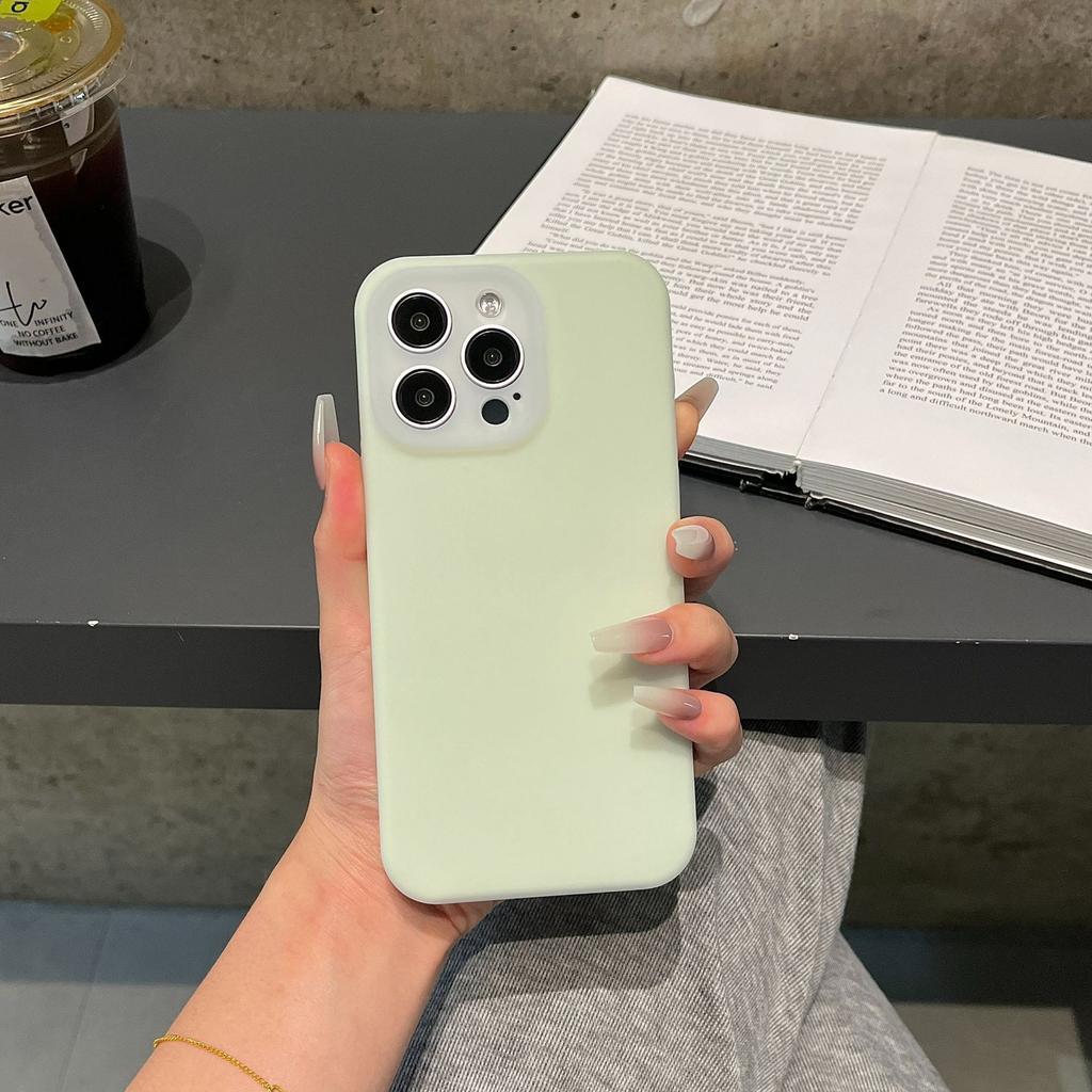 Подходит для Apple 16 Чехол для мобильного телефона Дофаминовое желе iPhone 15 Жидкий силикон 14 Защитный чехол для объектива от падений 13