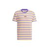 Neo SS22 Striped Sports T-Shirt Unisex Tops Purple Yellow White HC9683