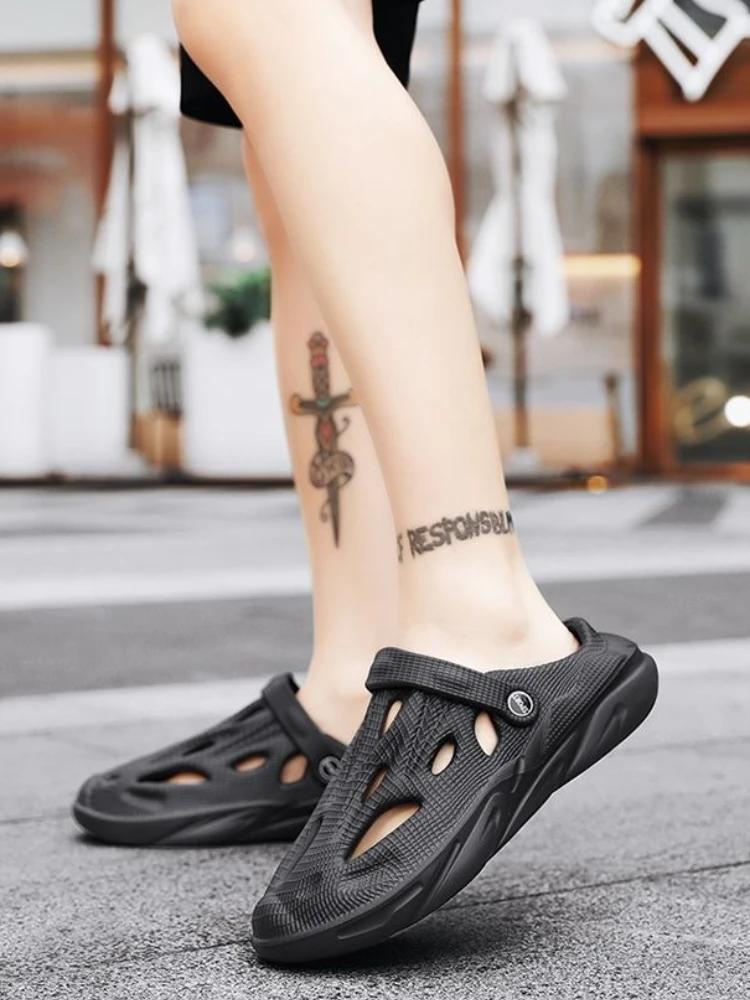 Fashion Beach Shoes for Men with Platform Height Daily Use Luxury H Designer Big Size Descount Outdoor In Welcome Deal Eva Man Sandals