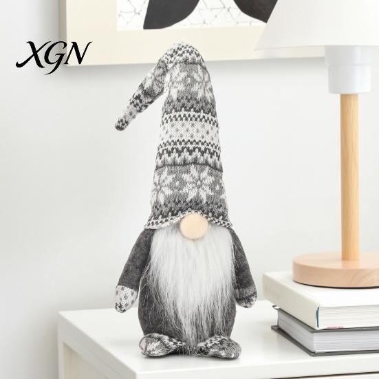 Christmas Decorations for Home Gnome Decoration, Plush Tomte Swedish Figurine, Soft Scandinavian Gift Boxed Holiday Decoration Dwarf Doll Home,