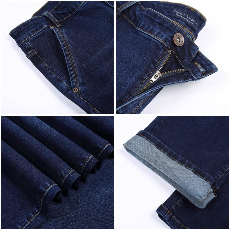 Men's Flared Jeans Boot Cut Leg Flared Male Designer Classic Denim Jeans Men's Mid Rise Stretch Loose Jeans