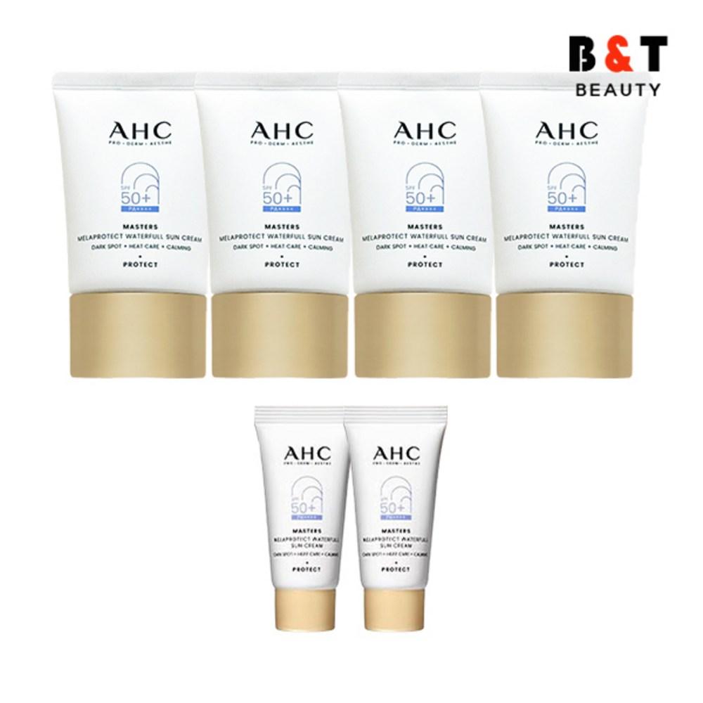 AHC Masters Waterful Sun Cream 40ml X4 + 7ml X2 Pak Se-ri Sun Cream Whitening Wrinkle Improvement, Single Item