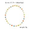 Exquisite Colorful Crystal Heart Choker Necklace For Women Charm Zircon Metal Chain Necklace Party Birthday Jewelry Gift