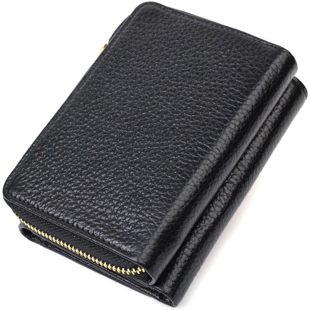 Women's Tri-fold Wallet Made of Genuine Leather Tony Bellucci Wallet 22024 Black