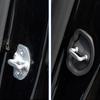 For Tesla Model 3/Y 4pcs Car Door Mute Damping Cushion Silicone Door Lock Buckle Car Door Anti-collision Protective Cover