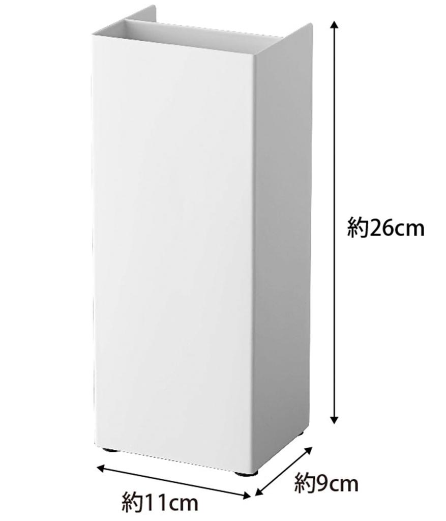Протирочный материал для пола Yamazaki Jitsugyo 7860, примерно Ш11 x Г9 x Лист для замены тарелок, тонкая подставка для хранения, белая, В26 см, для хранения,