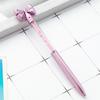 6 шт. шариковая ручка с бантом, хрустальная ручка для подписи, поворотная ручка для подписи, наконечник 1,0 мм, плавно пишущая ручка для бизнеса, подарочная ручка