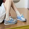 Летние маленькие белые туфли полые дышащие женские студенческие туфли на платформе для увеличения роста сетчатые дышащие туфли на доске повседневные туфли
