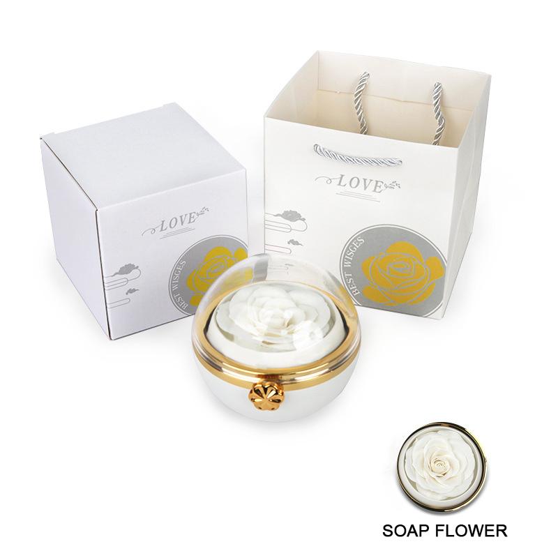 Вращающаяся шкатулка для украшений ко Дню святого Валентина, декоративная вечная цветочная упаковка для дня рождения, прозрачная подарочная коробка, аксессуары