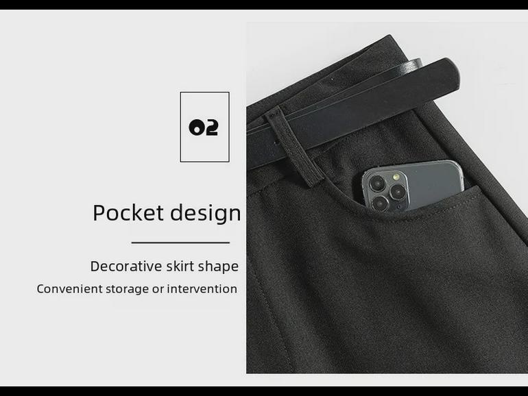 Женская серая юбка А-силуэта с высокой талией, разрезом и запахом на бедрах, рабочая одежда на осень/зиму 2024 г.