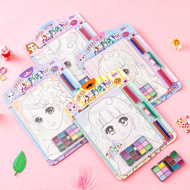Creative Makeup Toy: DIY Doodle Face & Watercolor Painting Set for Girls