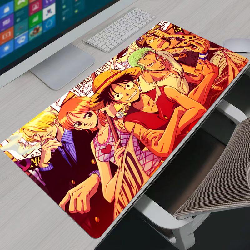 Computer Mouse Pad Gamer Mouse Pads Large Gaming Mousepad XXL One Piece Luffy Desk Mause Pad Keyboard Mouse Carpet Mouse Pads