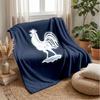France national football team Theme blanket Soft Flannel Blanket Plush Throw Blanket Cozy Sofa Bed Blanket for Home Decor