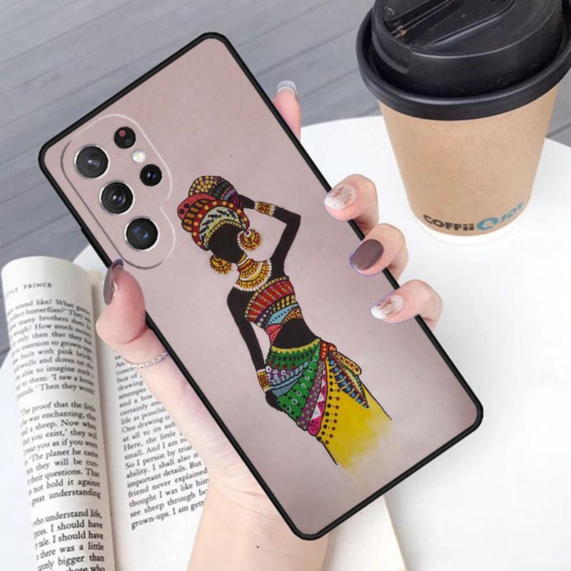 Южная Африка Женщина чехол для телефона Обложка Для Samsung Galaxy S24 S25 Ultra S21 S22 Ultra S10E Note 10 Plus Note 20 FE S23