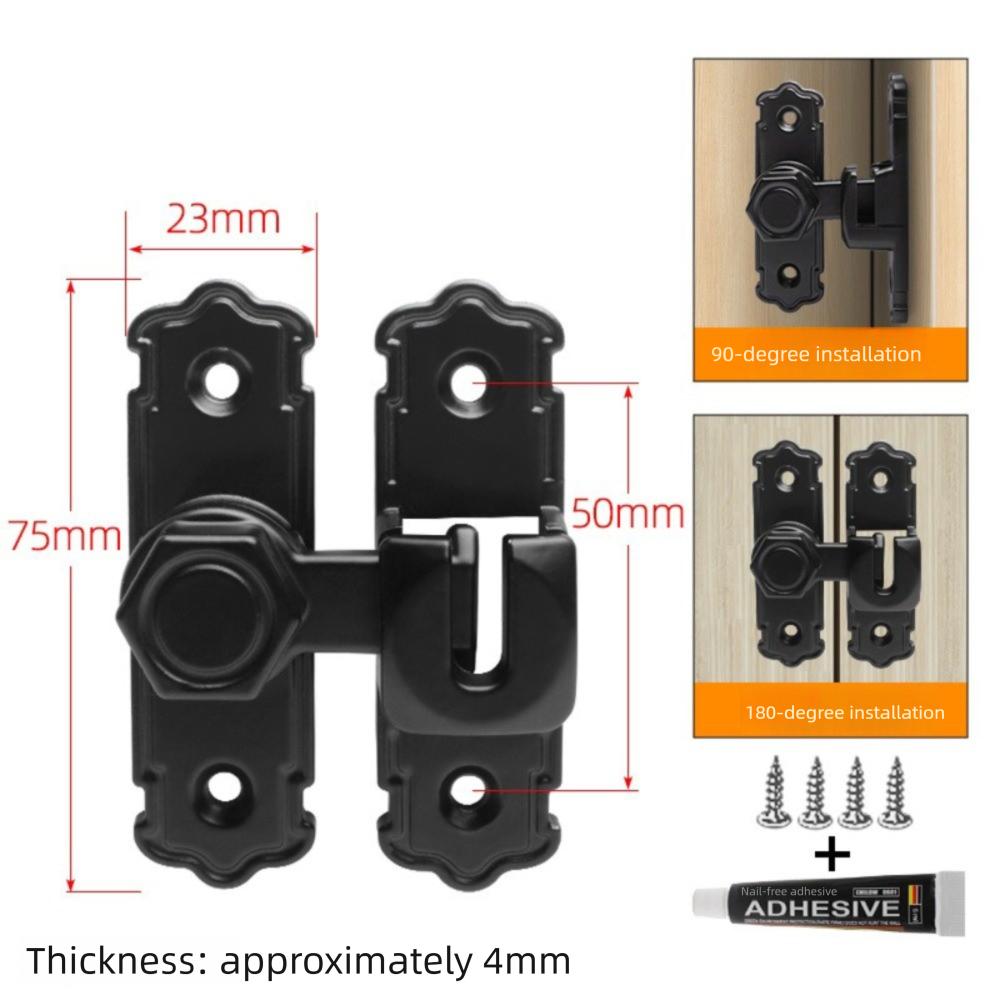 Прочная дверная защелка Противоугонные замки для шкафов Портативный безопасный запирающийся шкаф