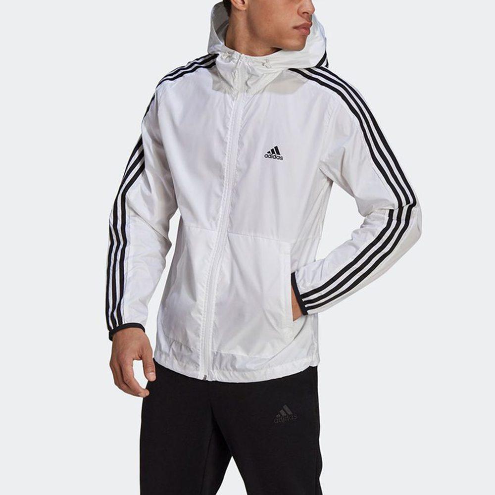 adidas Куртки Мужские Белые С Капюшоном Несъемным Средней Толщины GQ0602