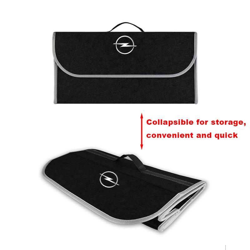 Car Trunk Heavy Duty Organlzer Bag Foldable Compartment For Opel Astra j Insignia Astra g Corsa Zafira b Mokka Vivaro Meriva