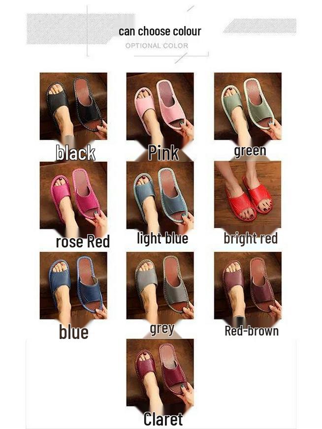 Унисекс тапочки из натуральной коровьей кожи: Нескользящий, Удобный, Повседневный и Крутой для Всех Сезонов